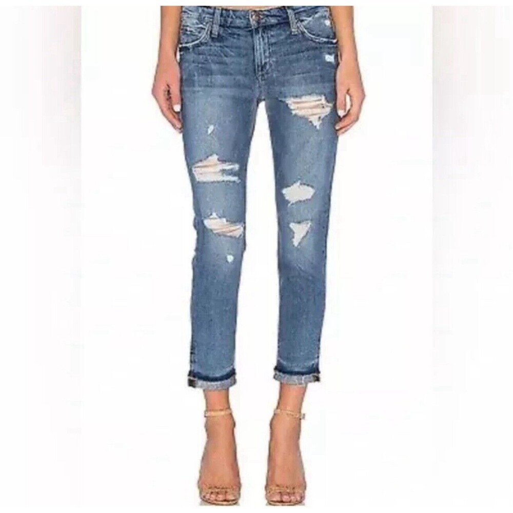 Women’s  Denim Joes Jeans Denim Billie Boyfriend Slim Crop 27 Distressed